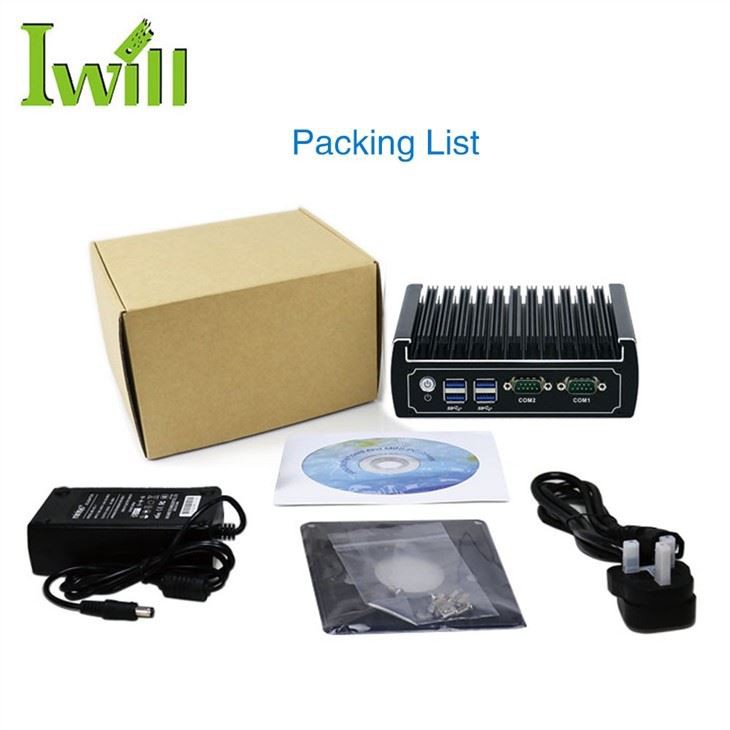 Fanless Computer I3 I5 Dual Nic 4K Mini PC